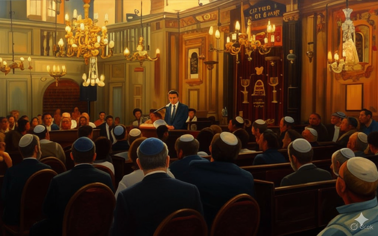 Community gathering at our synagogue